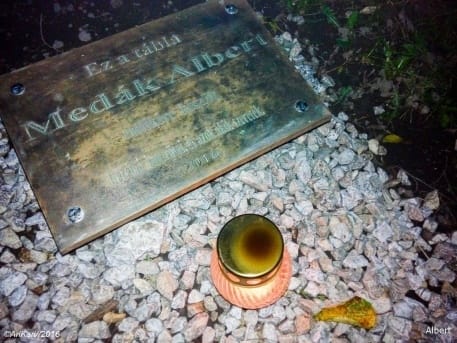 Egy hajléktalannak állítottak emléktáblát Albertfalván