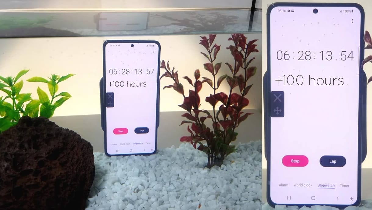 Lassan ötödik napja van víz alatt egy Galaxy S21, azt vizsgálják, meddig bírja