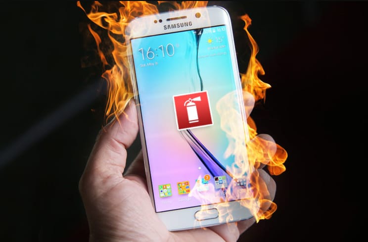 Tűzbe borított egy autót egy felrobbanó Samsung telefon