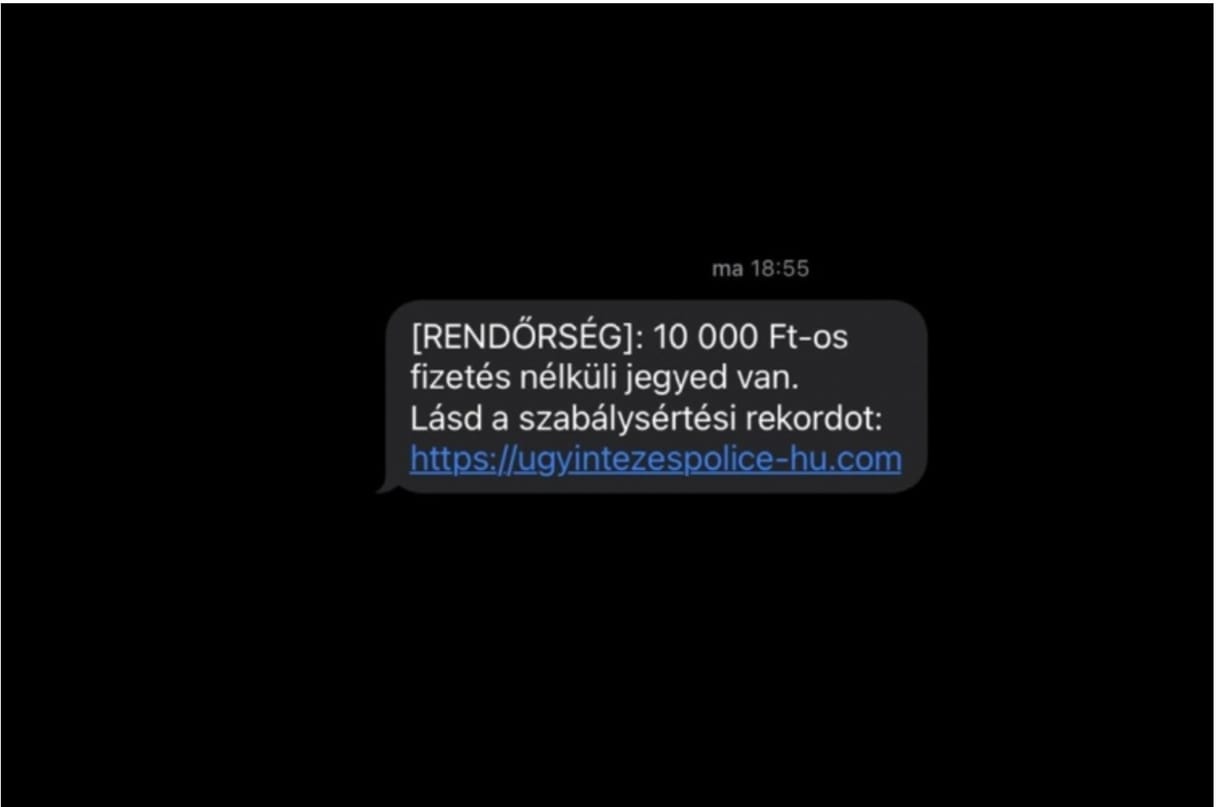 A rendőrség nevében küldenek sms-t adathalász csalók