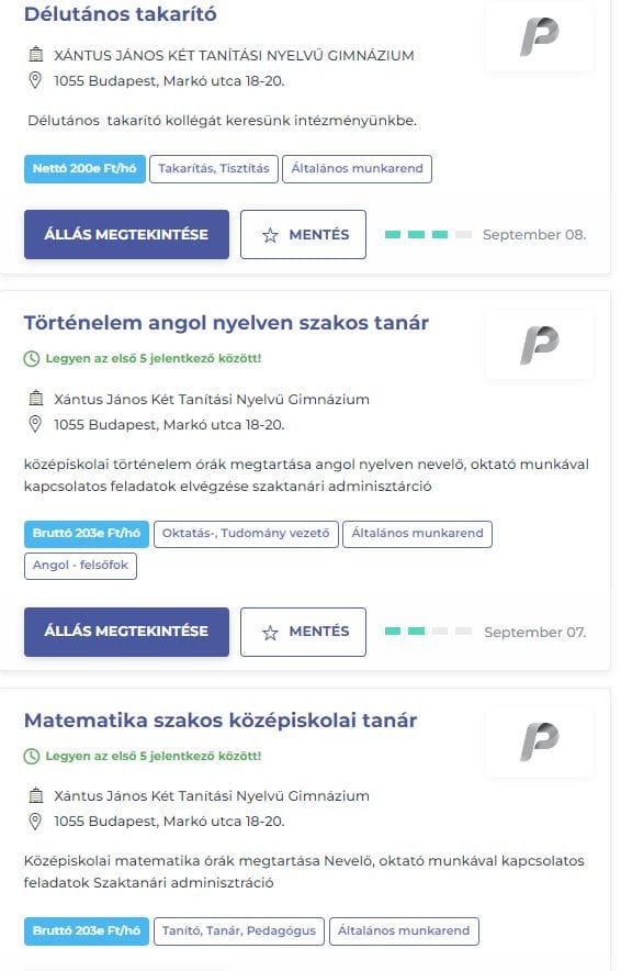Reagált az iskola: Nem keres több pénzt a takarító a tanárnál