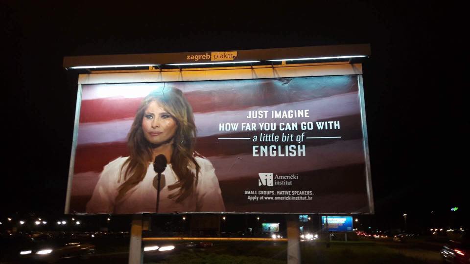 Melania Trump visszavágott a kis horvát nyelviskolának