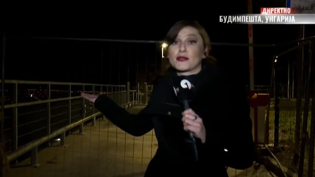 Elküldték a macedón tévéstábot Orbán háza elől