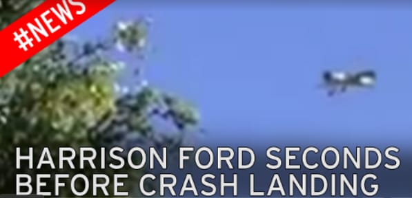 Videó: Harrison Ford gépe vészesen süllyed