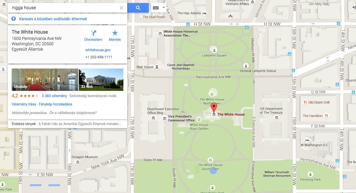 Keményen rasszista baj van a Google Maps-en