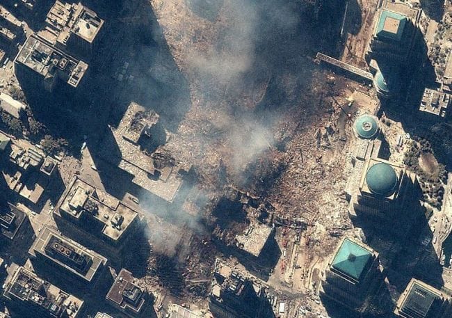 Műholdképek mutatják meg, hogyan nézett ki Manhattan 2001. szeptember 11-e után