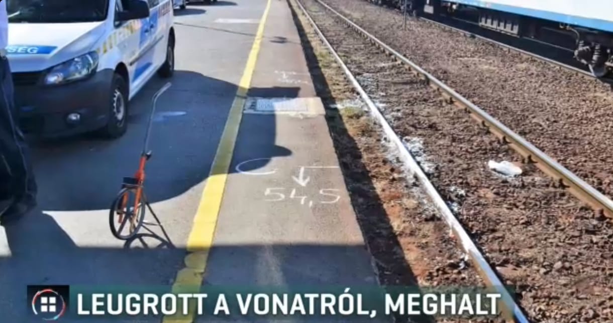 Mozgó vonatról ugrott le egy férfi Debrecenben, szörnyethalt