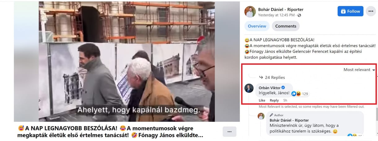 Orbán irigyli a bazmegelő államtitkárát