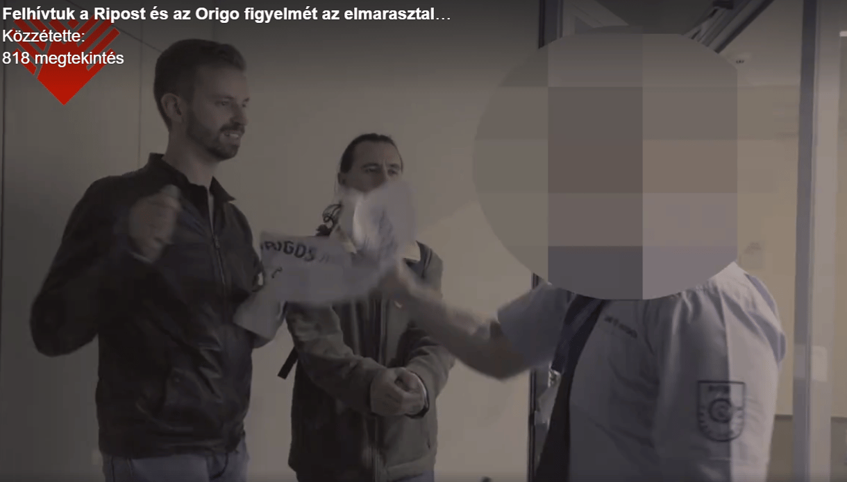 Gulyás Mártonék éjjel kidekorálták az Origo és a Ripost irodáit