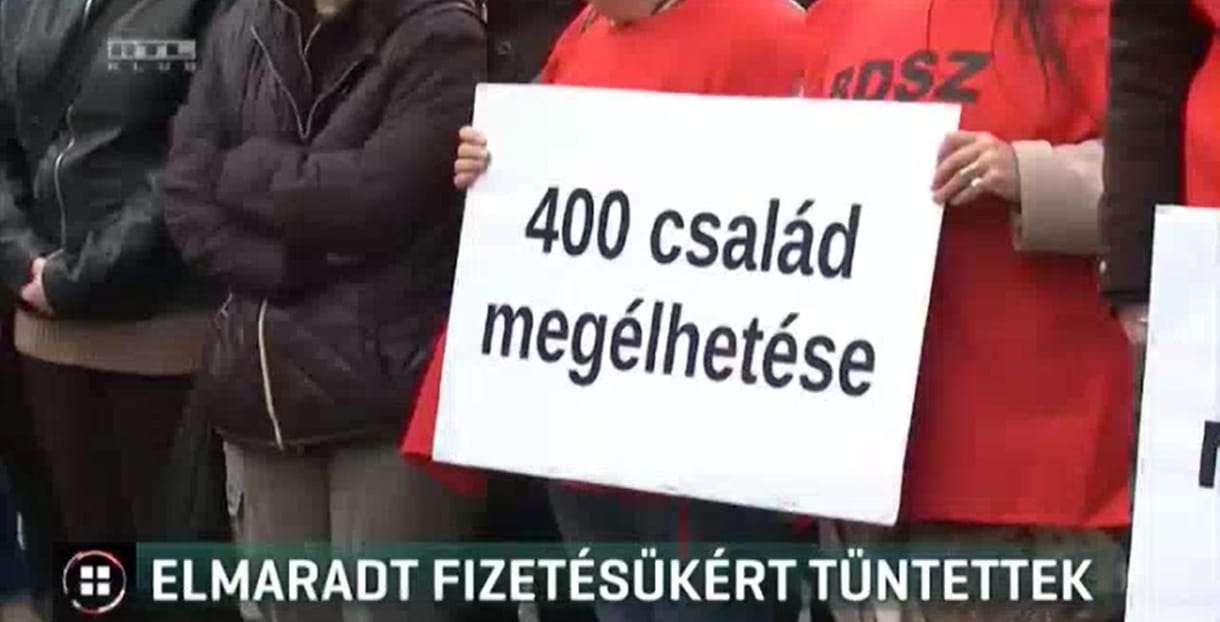 Húsvétig megkapják elmaradt fizetésüket a ruhagyári dolgozók