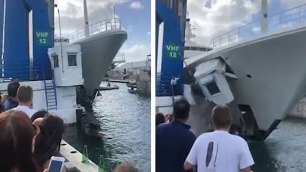 Átrendezett egy kikötőt az Abramovicsnak épült szuperjacht – videó