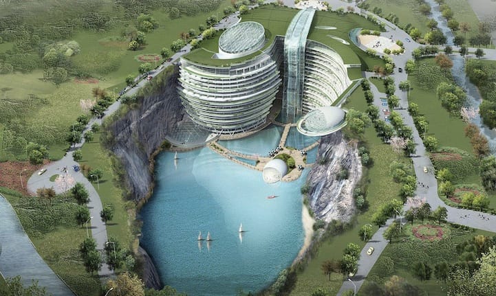 Bányatóban épül az InterContinental legújabb luxushotelje