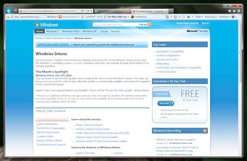 Tesztelhető a Windows Intune July 2011 Beta