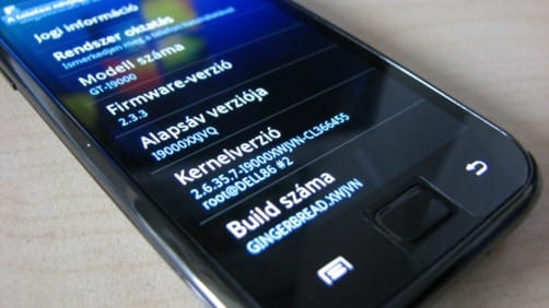 Itt a hivatalos magyar Android 2.3.3 Galaxy S-re!