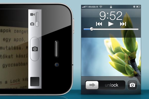 iOS 5 tipp: fotózás gomb a Lock képernyőn