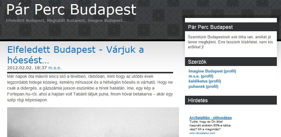 Amikor piros hó esett Budapesten