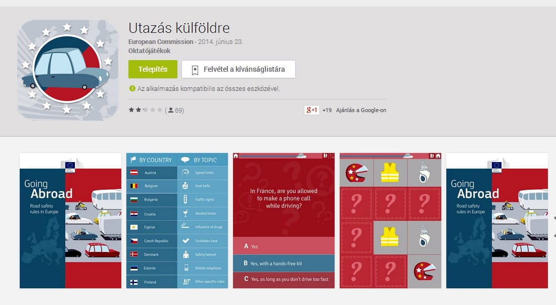 Kell-e bukósisak, ha külföldön biciklizik? – okostelefonon az uniós közlekedési szabályok