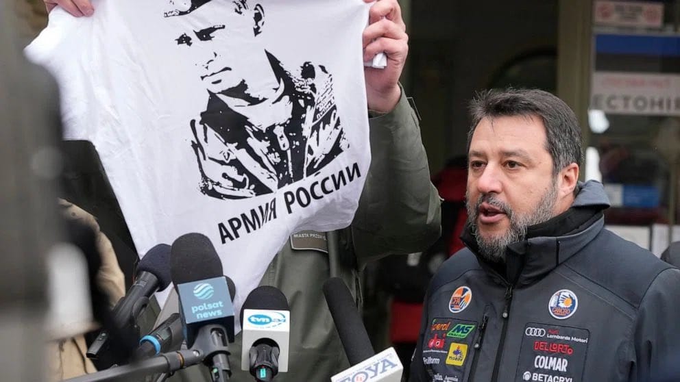 A Fidesz kottájából? Bírálja Matteo Salvini az Oroszország elleni szankciókat