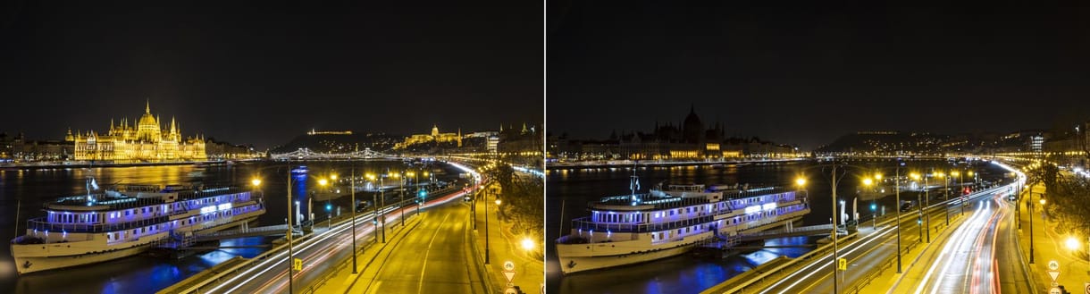 A Föld órája előtt és alatt - fotók