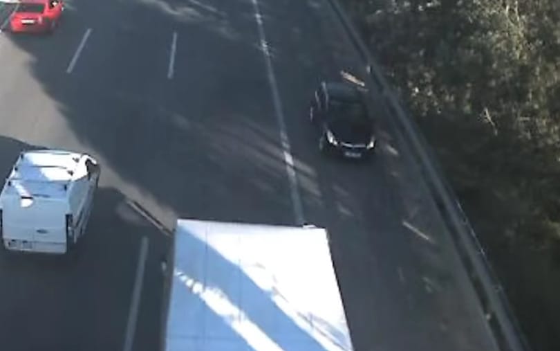 Csepelre indult, de szemben a forgalommal ez az autós az M0-son – videó