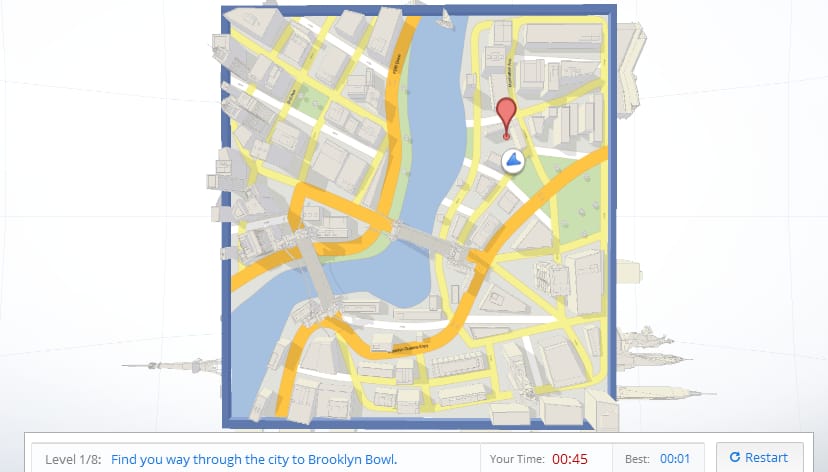 Érdemes kipróbálni: ingyenes Google Mapses labirintus játék