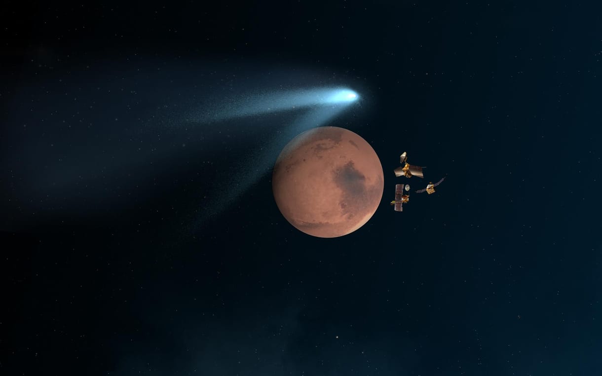 Eldugott három űrszondát a NASA egy üstökös elől – illusztráció
