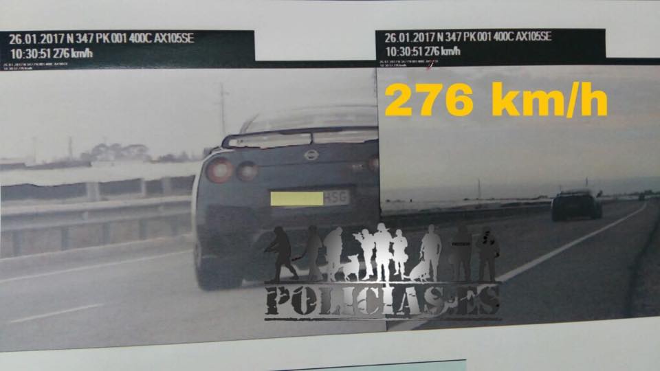 Ez drága gyorshajtás lesz: 100 helyett 276 km/h-val ment a Nissan GT-R