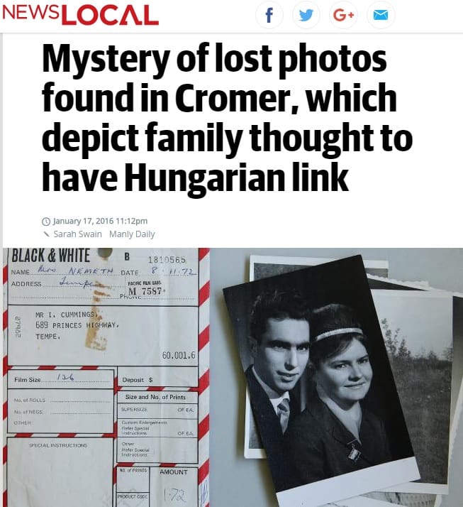Megoldódhat az ausztrál városka utcáján talált magyar fotók rejtélye