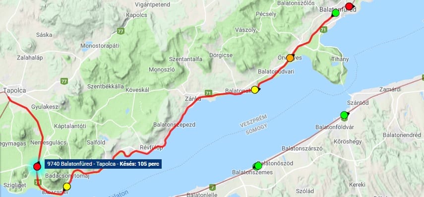 Hibás váltók miatt késnek a vonatok a Balatonnál