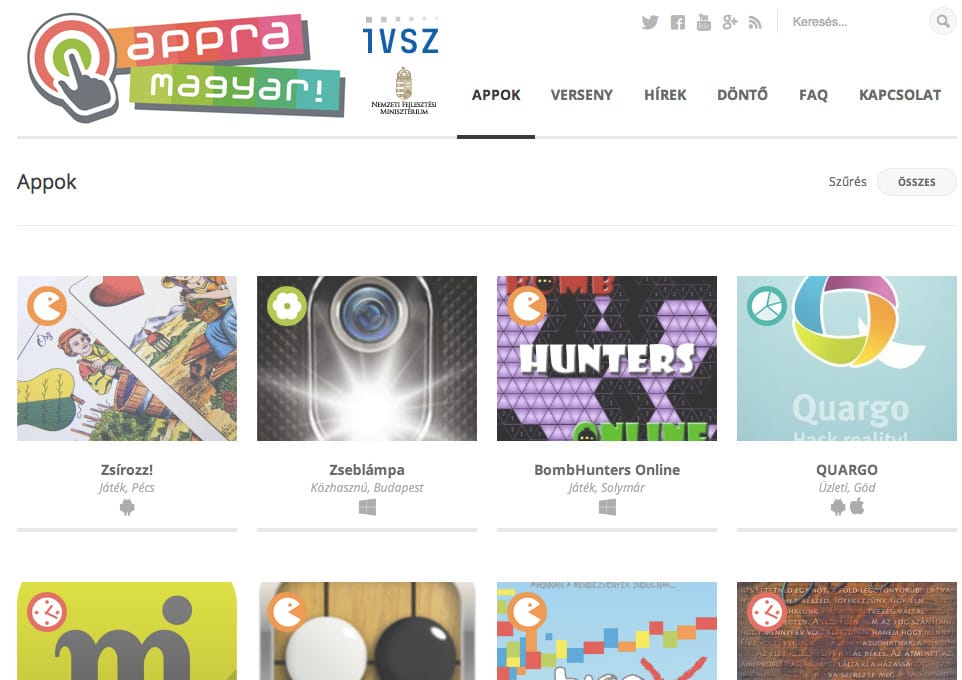 Melyik a legjobb magyar app? 164 jelölt van
