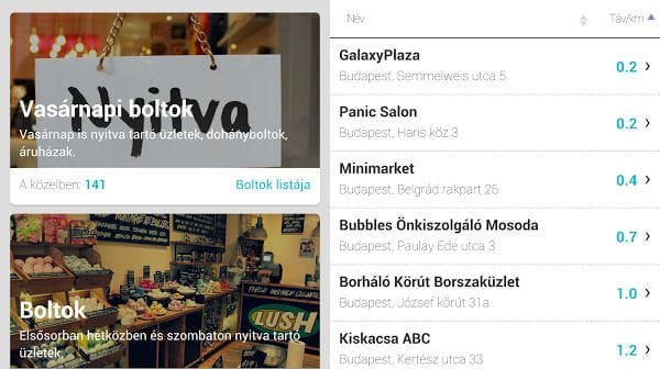 Vasárnap vásárolna? Bárhol is jár, ezzel megtalálja a nyitva tartó boltokat