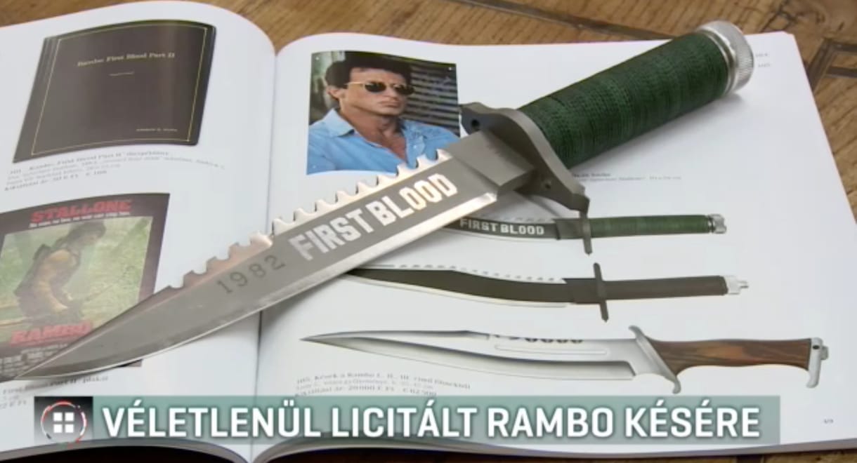 Véletlenül vették meg 20 millióért a Rambo késeket
