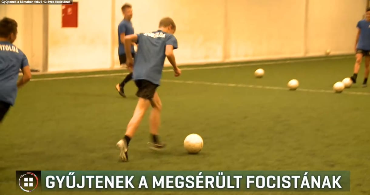 Kómában fekvő 13 éves focistának gyűjt pénzt egyesülete