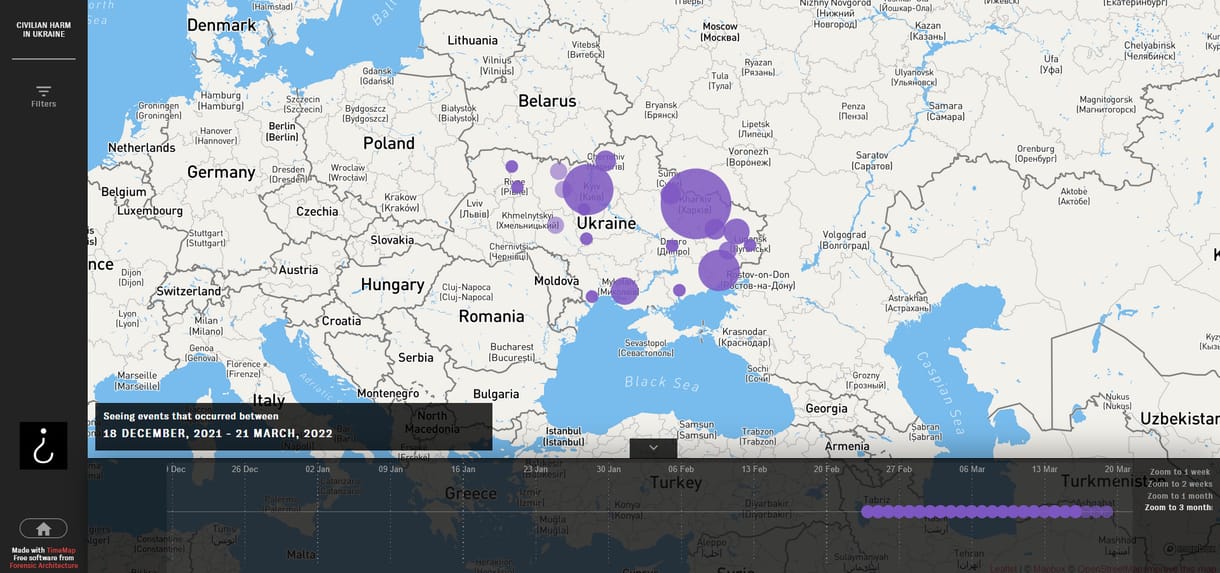 Térképre tette a Bellingcat, hol gyilkoltak civileket az orosz csapások Ukrajnában