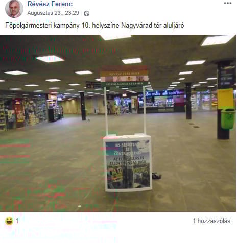 Fotózzon főpolgármester-jelölt nélküli főpolgármester-jelölti kampánypultokat!