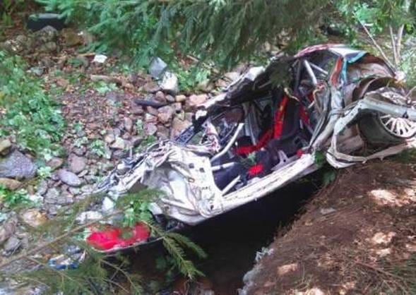 Tragikus ralibaleset: ennyi maradt a Fiat Punto S2000-ből