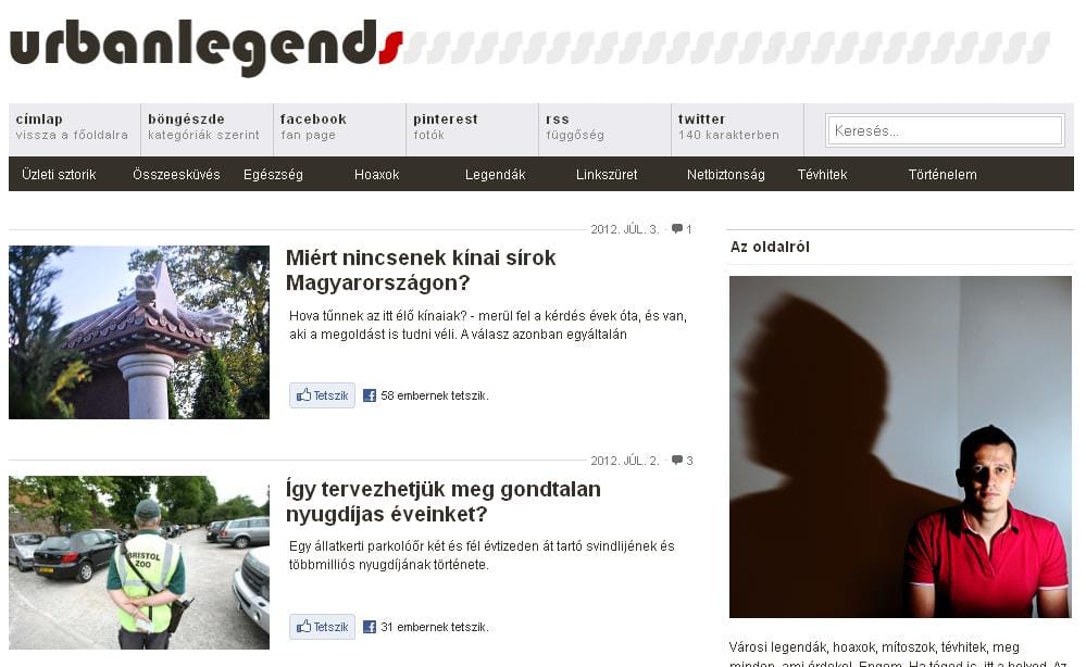 Városi legendák a tűzfalakon