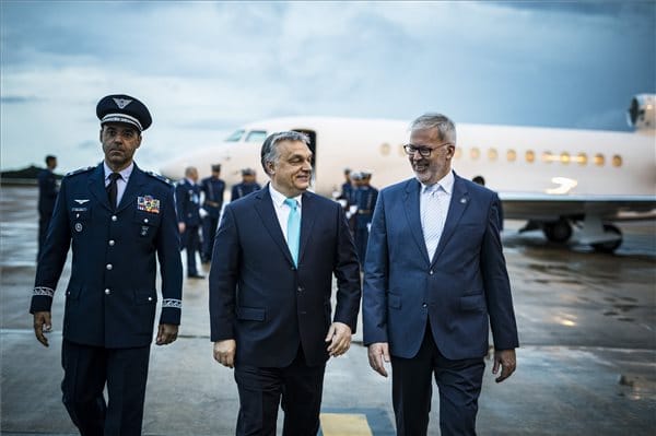 A titokban vett Falconnal repült Orbán Brazíliába