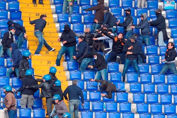 Szurkolói harcok a római derbi után - fotó