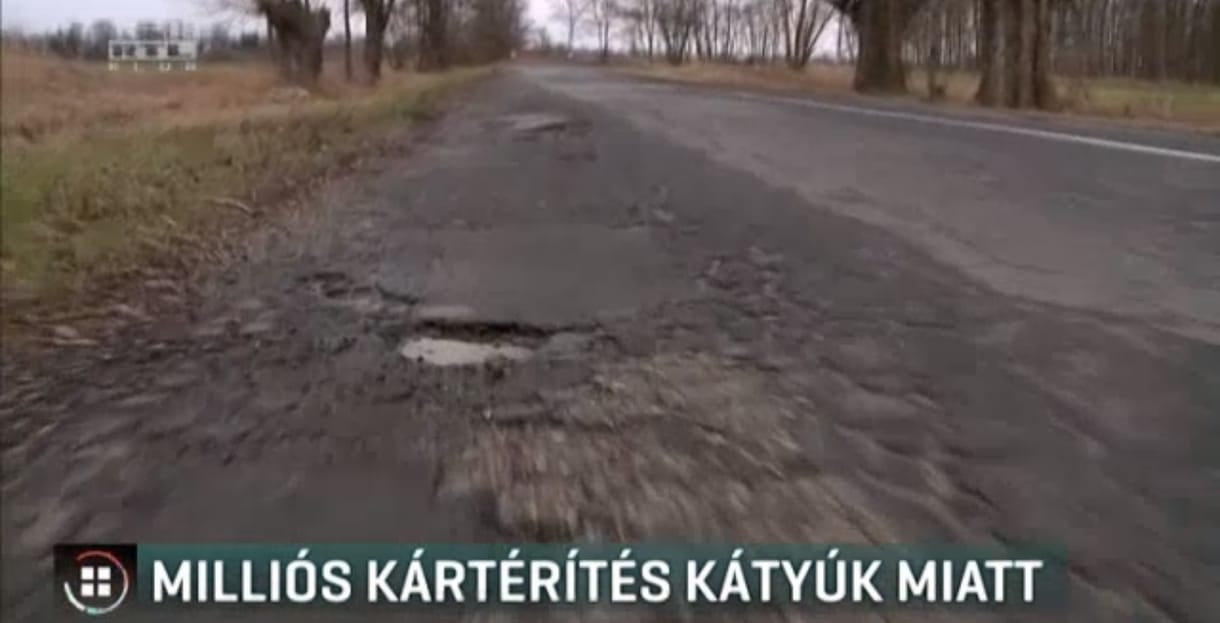 Több százan kértek kártérítést a kátyúk okozta károk miatt