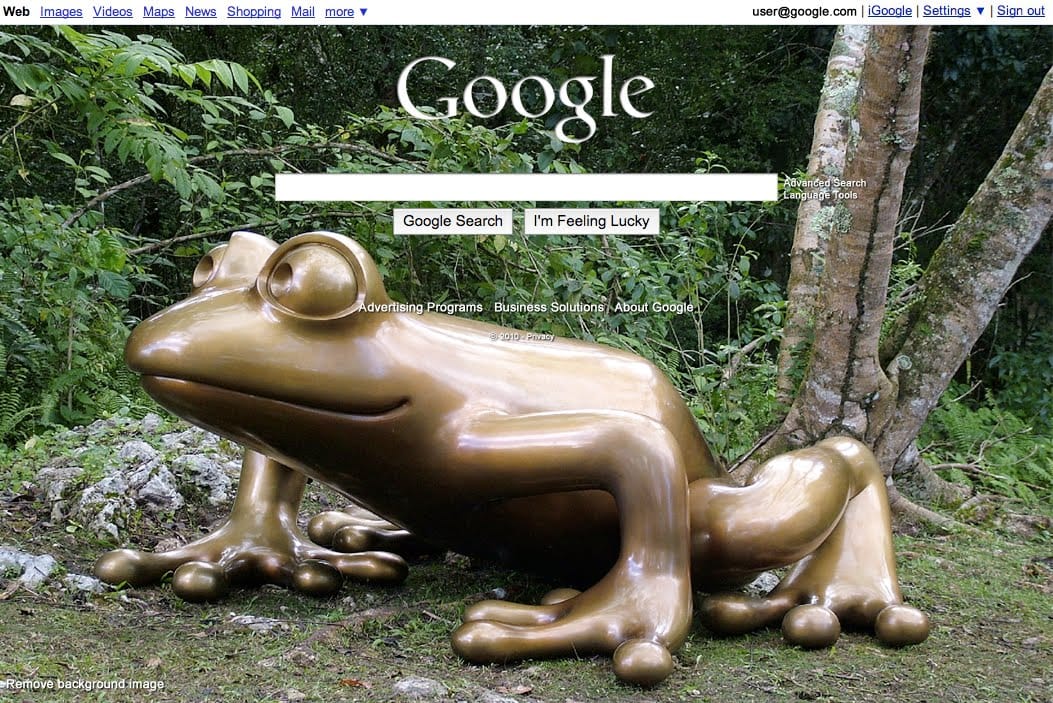 A Google is személyre szabható lesz háttérképpel