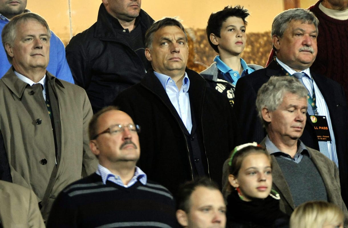 Fotó: Orbán, Csányi és Polt a díszpáholyban