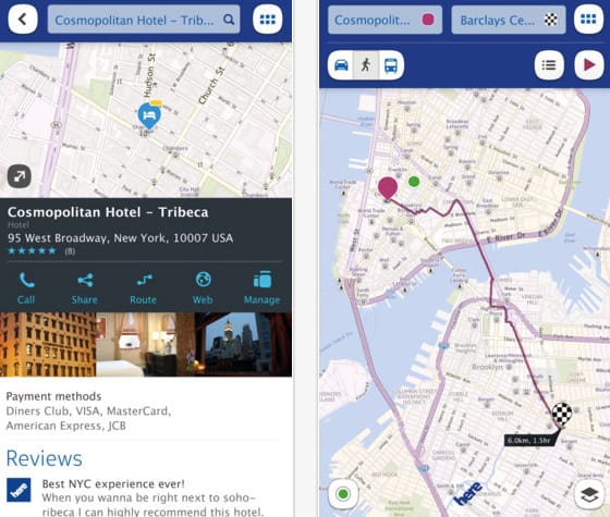 Megjelent a Nokia iPhone-os térképe