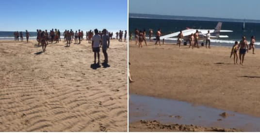 Két strandoló halálát okozta kényszerleszállás közben egy repülő