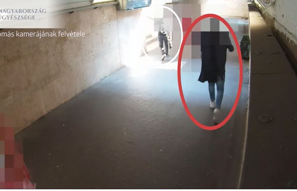 Videón, ahogy egy tolvaj áldozata után oson és ellopja a tárcáját