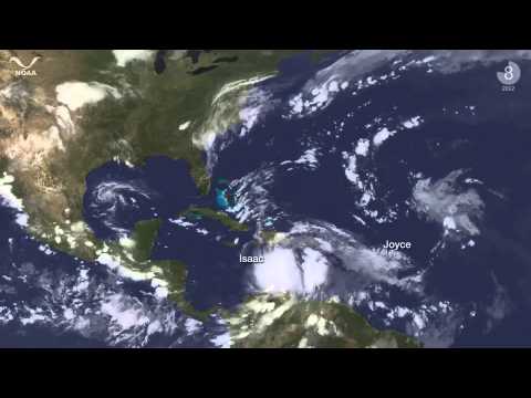 Tíz hurrikán gyorsított felvételen - videó