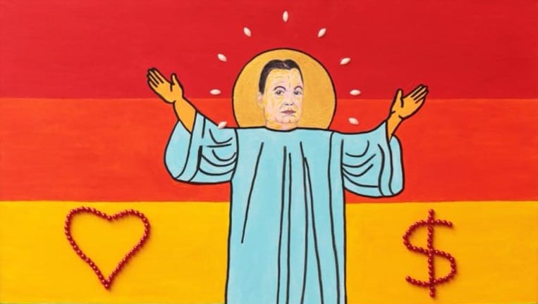 Itt az oltár, amelyen Szent Orbánhoz imádkozik M. Lőrinc angyal