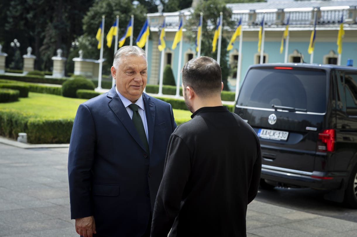 Fotók érkeztek Orbán és Zelenszkij kijevi tárgyalásáról
