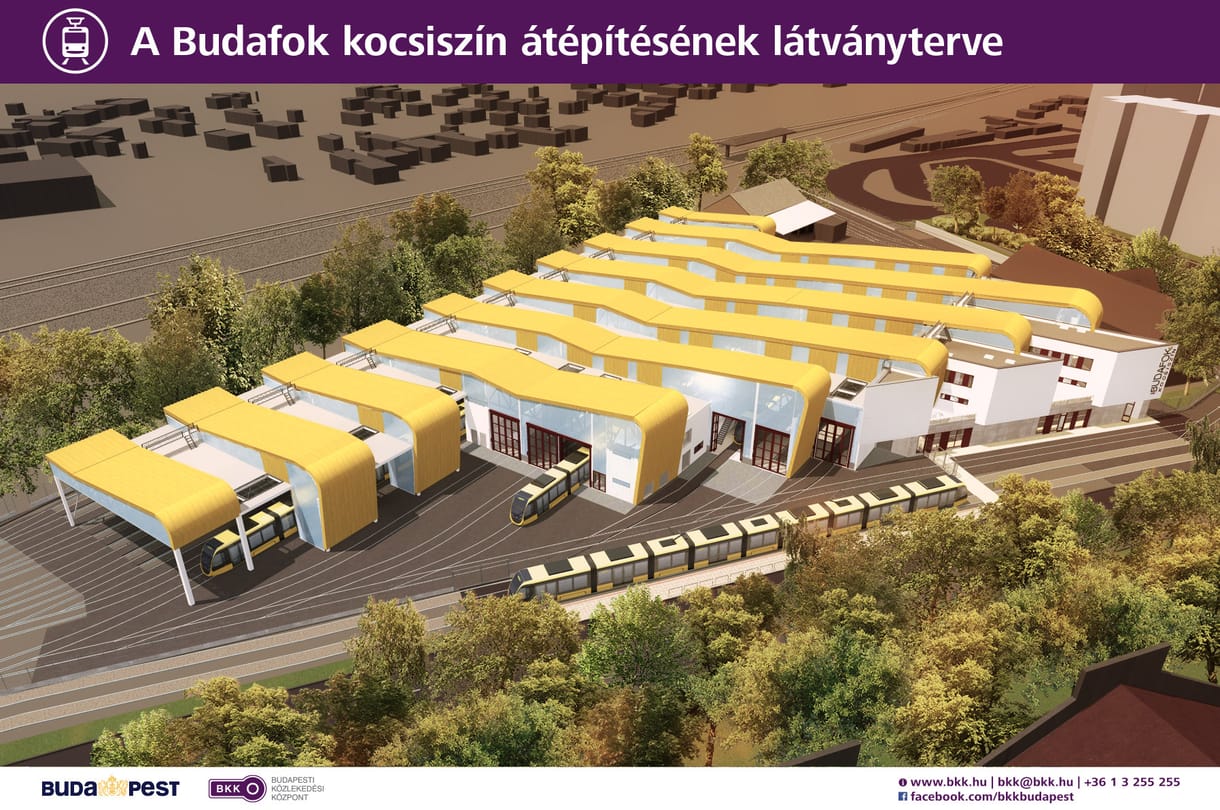 Menő lesz a BKK új villamosgarázsa - fotók