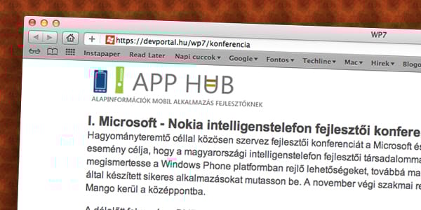 Közös Microsoft-Nokia konferencián mutatkozik be a Mango